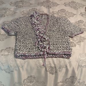 Vintage sweater from 'Signatures' boutique El Paseo / Georgetown.  Hand knitted.